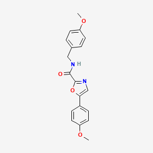 N-(4-methoxybenzyl)-5-(4-methoxyphenyl)oxazole-2-carboxamide
