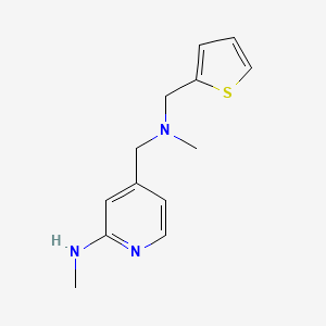 molecular formula C13H17N3S B2967002 N-methyl-4-({methyl[(thiophen-2-yl)methyl]amino}methyl)pyridin-2-amine CAS No. 1480884-92-1