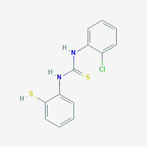 molecular formula C13H11ClN2S2 B2967005 N-(2-氯苯基)-N'-(2-巯基苯基)硫脲 CAS No. 281212-50-8
