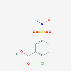 2-Chloro-5-[methoxy(methyl)sulfamoyl]benzoic acid