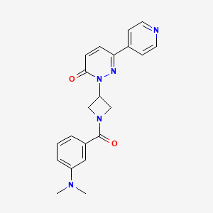 2-[1-[3-(Dimethylamino)benzoyl]azetidin-3-yl]-6-pyridin-4-ylpyridazin-3-one