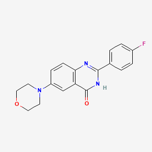 2-(4-fluorophenyl)-6-morpholino-4(3H)-quinazolinone