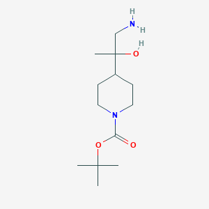 molecular formula C13H26N2O3 B2967034 tert-Butyl 4-(1-amino-2-hydroxypropan-2-yl)piperidine-1-carboxylate CAS No. 1334491-21-2