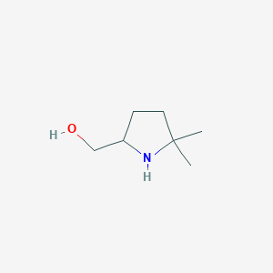 molecular formula C7H15NO B2967057 (5,5-Dimethylpyrrolidin-2-yl)methanol CAS No. 1248551-44-1