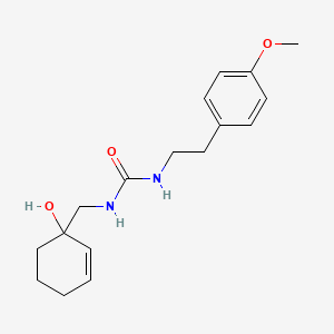 molecular formula C17H24N2O3 B2967073 3-[(1-Hydroxycyclohex-2-en-1-yl)methyl]-1-[2-(4-methoxyphenyl)ethyl]urea CAS No. 2097869-24-2