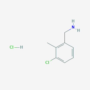 molecular formula C8H11Cl2N B2967146 (3-氯-2-甲基苯基)甲胺盐酸盐 CAS No. 202522-28-9