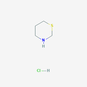 molecular formula C4H10ClNS B2967165 1,3-Thiazinane hydrochloride CAS No. 79128-34-0