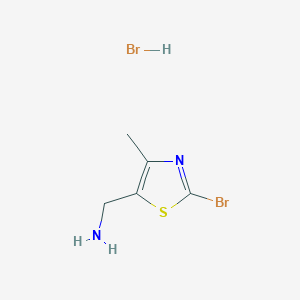 molecular formula C5H8Br2N2S B2967170 (2-Bromo-4-methylthiazol-5-yl)methanamine hydrobromide CAS No. 1823931-45-8