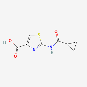 B2967212 2-[(Cyclopropylcarbonyl)amino]-1,3-thiazole-4-carboxylic acid CAS No. 941869-46-1