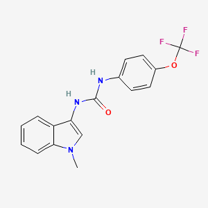 molecular formula C17H14F3N3O2 B2967213 1-(1-甲基-1H-吲哚-3-基)-3-(4-(三氟甲氧基)苯基)脲 CAS No. 941879-42-1