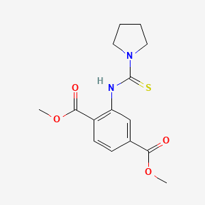 Dimethyl 2-[(pyrrolidin-1-ylcarbonothioyl)amino]terephthalate