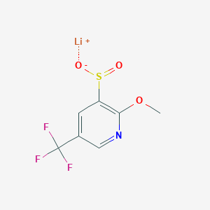 lithium(1+) ion 2-methoxy-5-(trifluoromethyl)pyridine-3-sulfinate