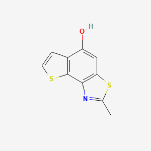 molecular formula C10H7NOS2 B2967252 2-甲基噻并[2,3-E][1,3]苯并噻唑-5-醇 CAS No. 294668-48-7