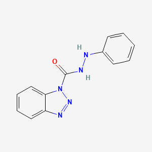 molecular formula C13H11N5O B2967255 N'-phenylbenzotriazole-1-carbohydrazide CAS No. 303776-22-9