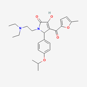 1-(2-(diethylamino)ethyl)-3-hydroxy-5-(4-isopropoxyphenyl)-4-(5-methylfuran-2-carbonyl)-1H-pyrrol-2(5H)-one