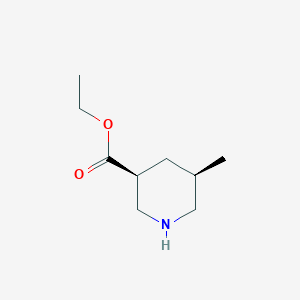 molecular formula C9H17NO2 B2967278 Ethyl (3S,5R)-5-methylpiperidine-3-carboxylate CAS No. 2248397-93-3
