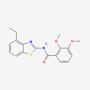 molecular formula C18H18N2O3S B2967280 N-(4-ethyl-1,3-benzothiazol-2-yl)-2,3-dimethoxybenzamide CAS No. 895444-94-7
