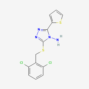 3-[(2,6-dichlorobenzyl)sulfanyl]-5-(2-thienyl)-4H-1,2,4-triazol-4-amine