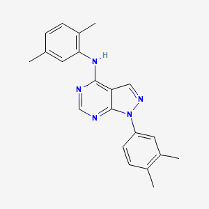 molecular formula C21H21N5 B2967307 N-(2,5-dimethylphenyl)-1-(3,4-dimethylphenyl)-1H-pyrazolo[3,4-d]pyrimidin-4-amine CAS No. 890885-48-0