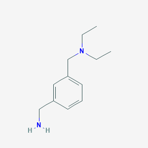 molecular formula C12H20N2 B2967311 {3-[(Diethylamino)methyl]phenyl}methanamine CAS No. 84227-69-0