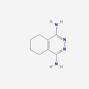 molecular formula C8H12N4 B2967330 5,6,7,8-Tetrahydrophthalazine-1,4-diamine CAS No. 90198-14-4