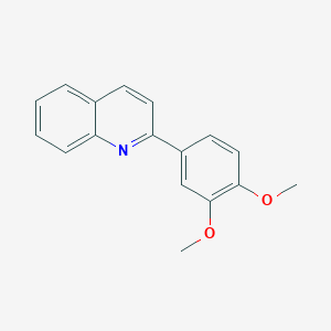 molecular formula C17H15NO2 B2967345 2-(3,4-二甲氧基苯基)喹啉 CAS No. 181867-60-7