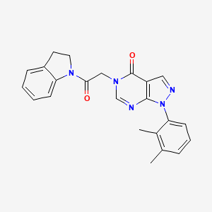 5-[2-(2,3-Dihydroindol-1-yl)-2-oxoethyl]-1-(2,3-dimethylphenyl)pyrazolo[3,4-d]pyrimidin-4-one