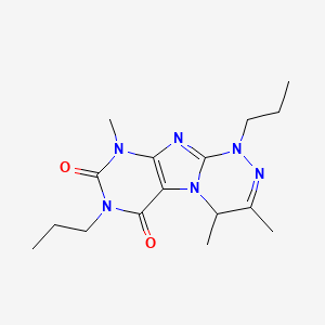 3,4,9-Trimethyl-1,7-dipropyl-4H-purino[8,7-c][1,2,4]triazine-6,8-dione