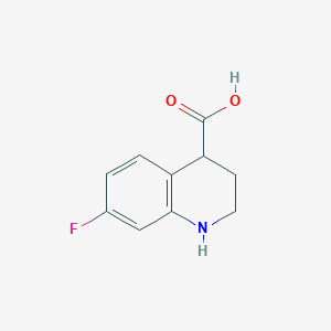 molecular formula C10H10FNO2 B2967376 7-Fluoro-1,2,3,4-tetrahydroquinoline-4-carboxylic acid CAS No. 1499337-41-5