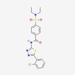 N-(5-(2-chlorophenyl)-1,3,4-thiadiazol-2-yl)-4-(N,N-diethylsulfamoyl)benzamide