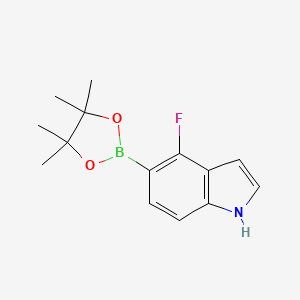 4-fluoro-5-(4,4,5,5-tetramethyl-1,3,2-dioxaborolan-2-yl)-1H-indole