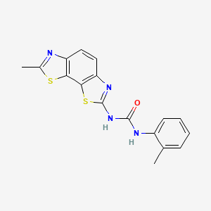 molecular formula C17H14N4OS2 B2967414 1-(7-Methylbenzo[1,2-d:4,3-d']bis(thiazole)-2-yl)-3-(o-tolyl)urea CAS No. 1334375-88-0