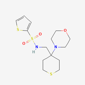 N-[(4-Morpholin-4-ylthian-4-yl)methyl]thiophene-2-sulfonamide