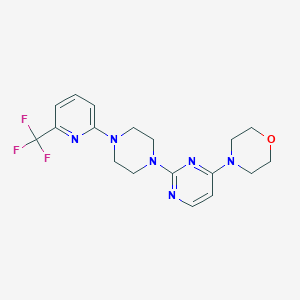 4-(2-{4-[6-(Trifluoromethyl)pyridin-2-yl]piperazin-1-yl}pyrimidin-4-yl)morpholine