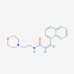 molecular formula C19H22N2O2 B2967469 (Z)-N-(2-morpholinoethyl)-3-(1-naphthyl)-2-propenamide CAS No. 329779-54-6