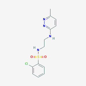 2-chloro-N-(2-((6-methylpyridazin-3-yl)amino)ethyl)benzenesulfonamide
