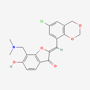 (Z)-2-((6-chloro-4H-benzo[d][1,3]dioxin-8-yl)methylene)-7-((dimethylamino)methyl)-6-hydroxybenzofuran-3(2H)-one