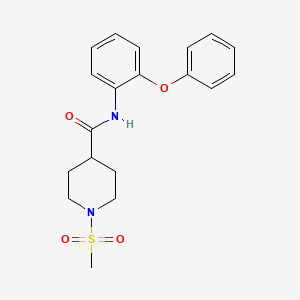 1-(methylsulfonyl)-N-(2-phenoxyphenyl)piperidine-4-carboxamide