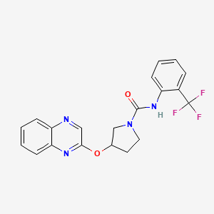 3-(quinoxalin-2-yloxy)-N-[2-(trifluoromethyl)phenyl]pyrrolidine-1-carboxamide