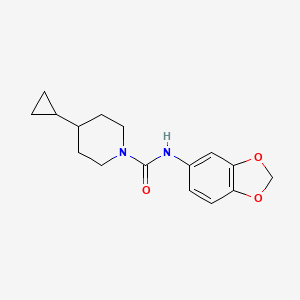 N-(1,3-Benzodioxol-5-yl)-4-cyclopropylpiperidine-1-carboxamide