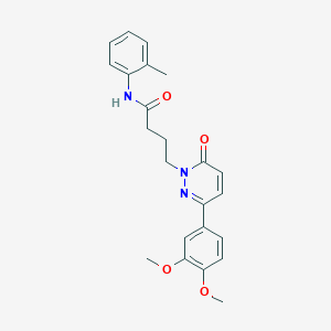 4-(3-(3,4-dimethoxyphenyl)-6-oxopyridazin-1(6H)-yl)-N-(o-tolyl)butanamide