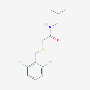 molecular formula C13H17Cl2NOS B296753 2-[(2,6-dichlorobenzyl)sulfanyl]-N-isobutylacetamide 