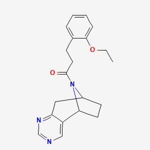 3-(2-ethoxyphenyl)-1-((5R,8S)-6,7,8,9-tetrahydro-5H-5,8-epiminocyclohepta[d]pyrimidin-10-yl)propan-1-one
