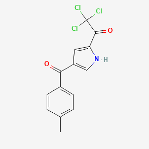 2,2,2-trichloro-1-[4-(4-methylbenzoyl)-1H-pyrrol-2-yl]-1-ethanone