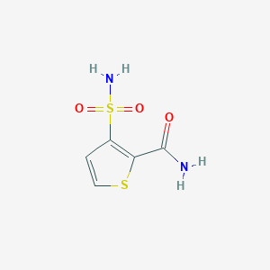 molecular formula C5H6N2O3S2 B2967545 3-磺酰基噻吩-2-甲酰胺 CAS No. 89066-62-6