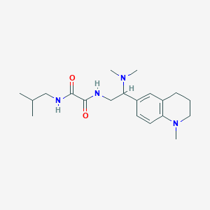 molecular formula C20H32N4O2 B2967547 N1-(2-(dimethylamino)-2-(1-methyl-1,2,3,4-tetrahydroquinolin-6-yl)ethyl)-N2-isobutyloxalamide CAS No. 922064-57-1