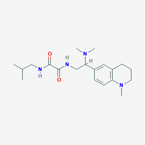 molecular formula C20H32N4O2 B2967547 N1-(2-(二甲氨基)-2-(1-甲基-1,2,3,4-四氢喹啉-6-基)乙基)-N2-异丁基草酰胺 CAS No. 922064-57-1