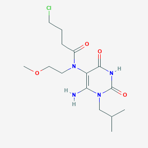 N-(6-Amino-1-isobutyl-2,4-dioxo-1,2,3,4-tetrahydro-pyrimidin-5-yl)-4-chloro-N-(2-methoxy-ethyl)-butyramide