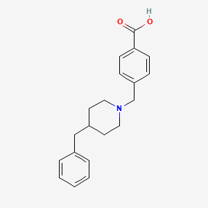 molecular formula C20H23NO2 B2967564 4-[(4-Benzylpiperidin-1-yl)methyl]benzoic acid CAS No. 330859-35-3