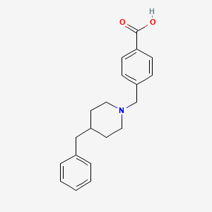 molecular formula C20H23NO2 B2967564 4-[(4-苄基哌啶-1-基)甲基]苯甲酸 CAS No. 330859-35-3